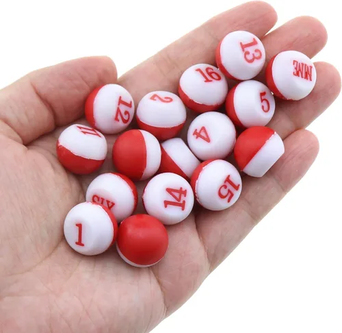 Vista 4 de Juego de 16 dados de plástico PP de 2/3 pulgadas de diámetro, para billar, accesorios de mesa de billar, adecuados para piscinas tradicionales
