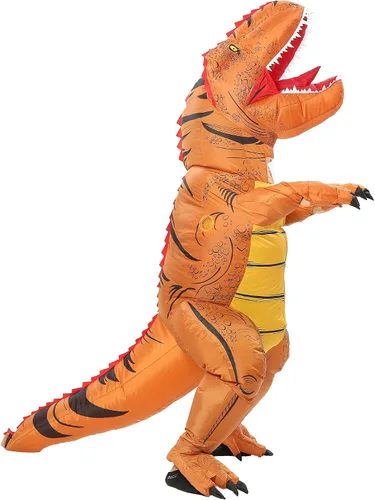 Vista 5 de FUNNY COSTUMES Disfraz de dinosaurio T-Rex para adultos, talla única