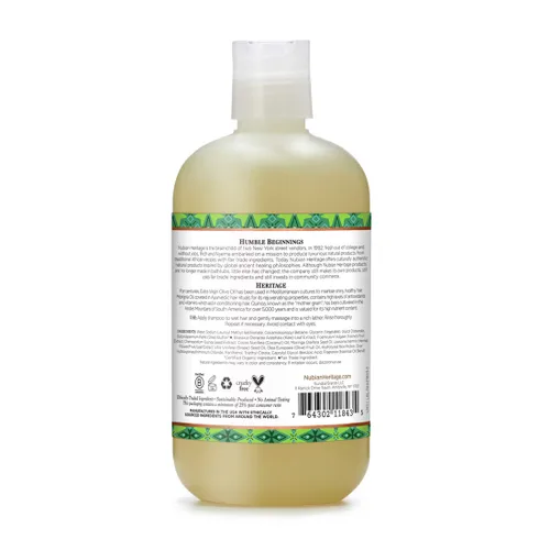 Vista 2 de Nubian Heritage Champú para cabello seco Aceite de Oliva Hidratar y Revivir 12 oz
