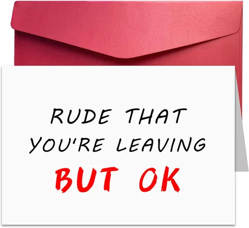 Vista 7 de Joycard Divertida tarjeta de despedida para él/ella, tarjetas de jubilación humorísticas para compañeros de trabajo y amigos, divertida tarjeta