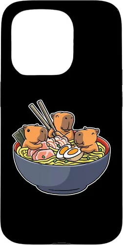 Vista 14 de Capybara Eating Ramen Funda para iPhone 17