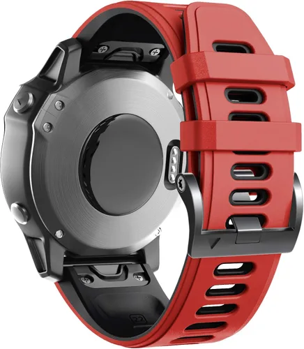 Vista 12 de ANCOOL Correa de reloj Fenix 6/7/5/8 de 1.850 in, correa suave de silicona de 0.866 in de repuesto para reloj inteligente Fenix 6 Pro/5 Plus/7 Pro