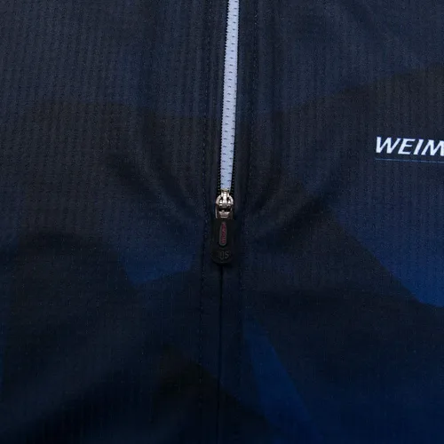 Vista 5 de Maillot de ciclismo para hombre, manga corta, camiseta de bicicleta de montaña, bolsillo con cremallera, reflectante, calavera