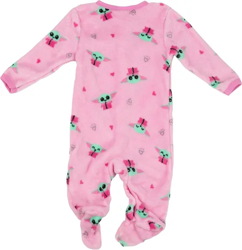 Vista 2 de Star Wars Pijama de una pieza para bebés y niñas, pijama de bebé con pies y pies