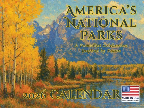 Vista 34 de Calendario mensual de pared de regalos de Parques Nacionales 2025, 12 meses Fabricado en EE.UU.