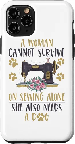 Vista 28 de Funda divertida para iPhone 11, para amantes de la máquina de coser