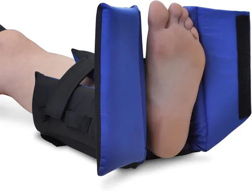 Vista 3 de NYOrtho Protectores de talón para llagas por presión - Cojín cómodo con fondo abierto - Bota de descarga del talón con paquete de gel refrigerante