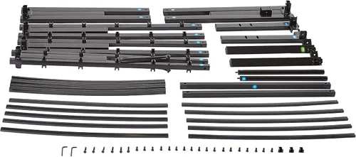 Vista 5 de Amazon Basics Base de cama antideslizante resistente con listones de acero, fácil montaje, 18 pulgadas de alto, (tamaño Queen), color negro