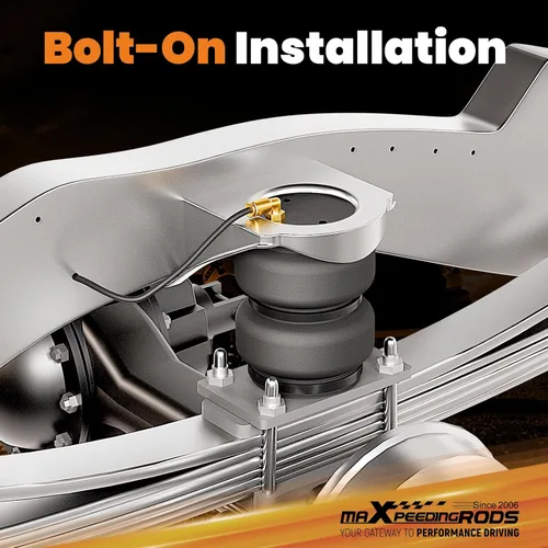 Vista 7 de Kit de bolsas de suspensión de aire maXpeedingrods 5000 lbs para Ford F250 F350 4WD RWD 1999-2007 Camiones solo con enganche de cuello de cisne 1105