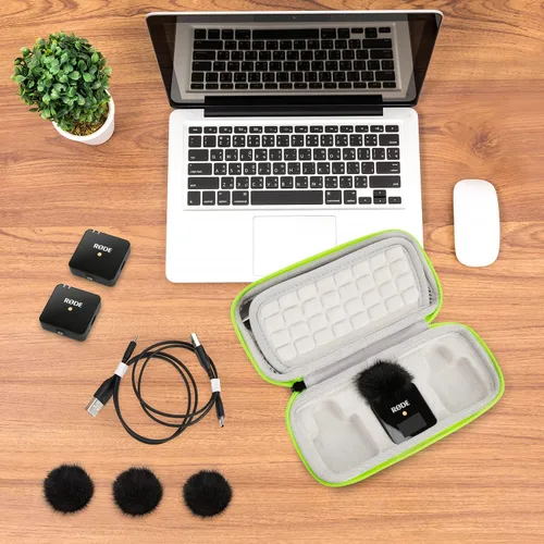 Vista 7 de YOUSHARES Funda rígida inalámbrica Go 2 - Funda de micrófono profesional compatible con Rode Wireless GO II Sistema de micrófono inalámbrico digital