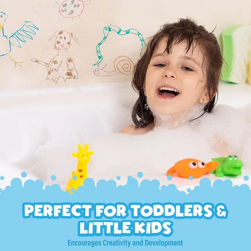 Vista 7 de Tub Works Smooth - Crayones de baño gigantes Crayones de baño no tóxicos y lavables para niños pequeños y niños Fórmula única que se dibuja