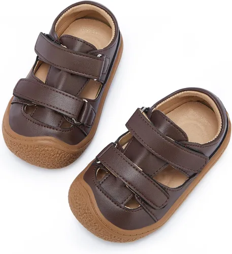 Vista 3 de BMCiTYBM Sandalias de verano con punta cerrada para bebé, niño, niña, zapatos ligeros, antideslizantes, para primeros pasos, 6, 9, 12, 18, 24 meses