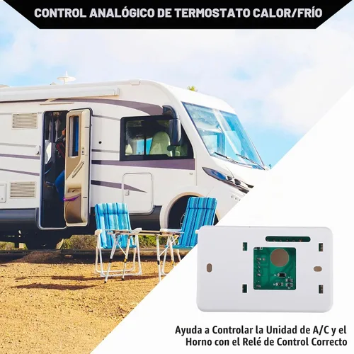 Vista 3 de Kit de termostato de calefacción/refrigeración para autocaravana, para autocaravana, termostato Duo-Therm, control analógico