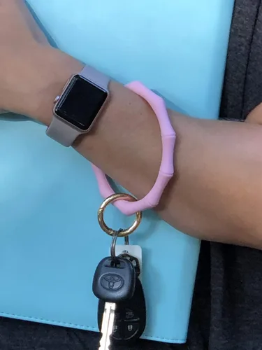 Vista 9 de Hadley Mae Designs - Pulsera llavero con aro portallavero