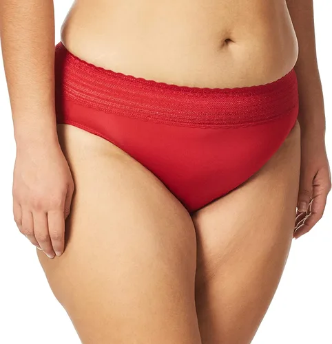 Vista 2 de Warner's Talla extra grande para mujer, sin pellizcos, sin problemas, cintura cómoda sin excavación, con encaje de microfibra de corte alto 5109j