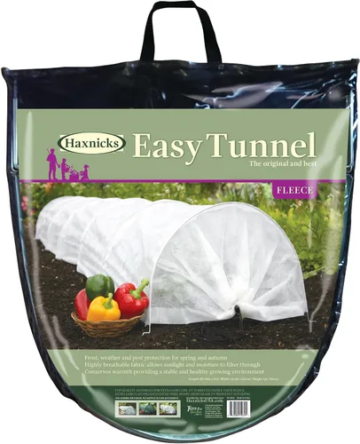 Vista 8 de Invernadero tunel tierra para jardín Haxnicks Easy Poly, Micromalla (Micromesh)