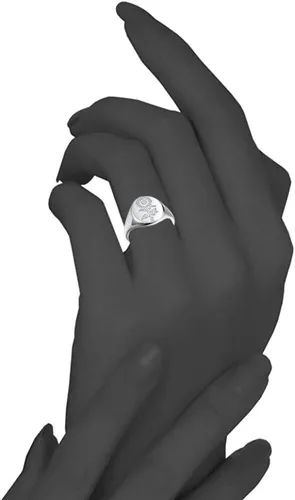 Vista 2 de You are My Sunshine - Anillo de circonita cúbica para mujer, diseño de flor de amapola gruesa, de acero inoxidable, regalo de joyería