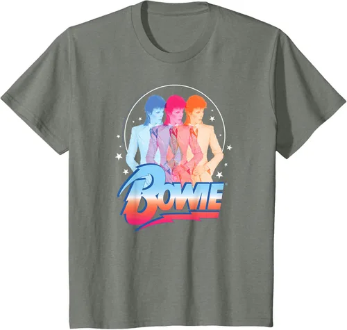 Vista 60 de David Bowie - Camiseta Bowie 3D, Negro
