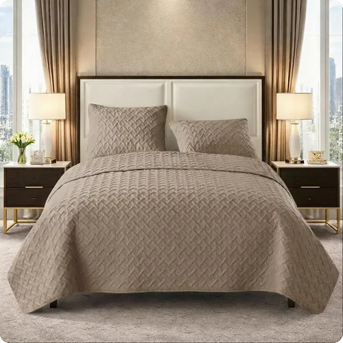 Vista 6 de VCNY Home - Juego de edredón para cama individual de 2 piezas, alternativa a edredón tamaño individual, colcha de tejido de cesta con funda
