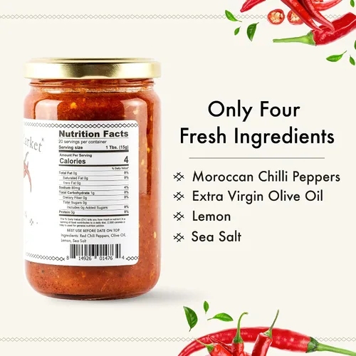 Vista 2 de Casablanca Market Harissa - Salsa picante gourmet – Salsa Harissa – Especias marroquíes del norteafricano mejor regalo de salsa picante Harissa