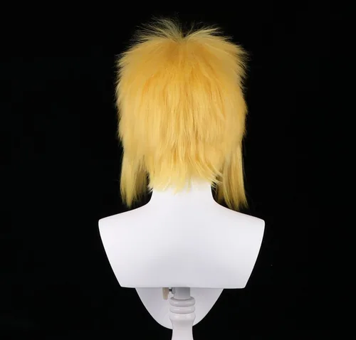 Vista 28 de COSPLAZA Peluca de cosplay de niña larga y recta azul profundo de pelo completo de anime