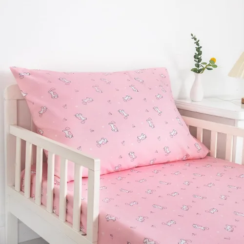 Vista 7 de SPRINGSPIRIT - Juego de sábanas de microfibra (2 piezas) Toddler Bedding Set Includes Crib Sheets Set and Envelope Pillowcase, Silky Soft