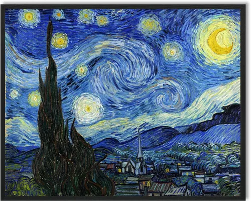 Vista 8 de Van Gogh Arte de Pared en Lienzo: Reproducción de Pintura al Óleo Almendro en Flor Imagen de Flores Decoración de Habitación, Impresiones de Arte