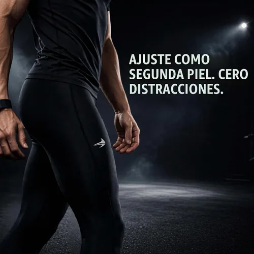 Vista 6 de CompressionZ Pantalones de compresión para hombre, para entrenamiento, deportes Leggings de capa base para correr Negro