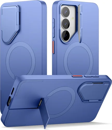 Vista 36 de SURITCH Funda para teléfono Samsung Galaxy S26 Plus, cubierta protectora magnética con cubierta de cámara y soporte de metal ajustable para Galaxy