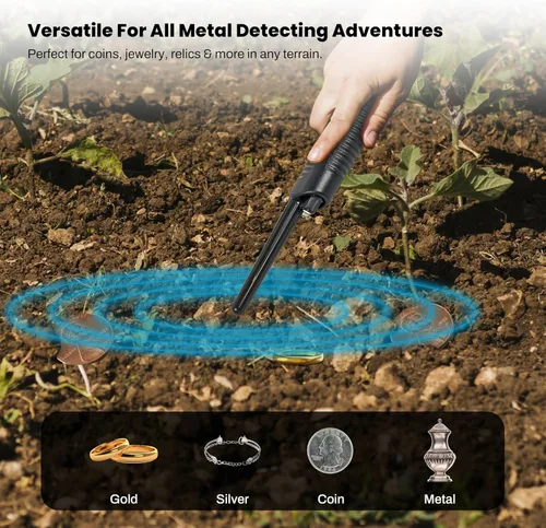 Vista 5 de Bounty Hunter Pinpointer para la detección de metales con señal de audio y vibración – Herramienta de precisión manual para una ubicación precisa