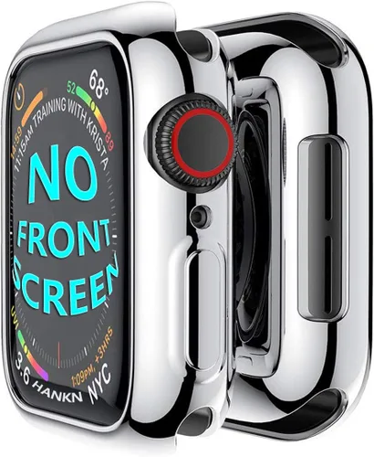 Vista 7 de Funda de TPU suave para Apple Watch Series 11 10 de 42 mm, cubierta de carcasa de iWatch con protección contra golpes chapada de TPU suave