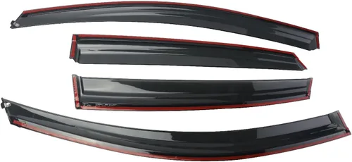 Vista 3 de Protectores de lluvia adecuados para CRV 2012-2016, visera de ventana, accesorios de humo oscuro, deflectores de ventana, protector de lluvia, 4