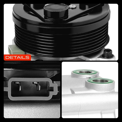 Vista 9 de A-Premium Compresor de aire acondicionado con embrague compatible con Ford Crown Victoria 1992 y Lincoln Town Car 1991-1993 y Mercury Grand Marquis