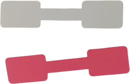 Vista 7 de 500 calcomanías autoadhesivas de precio de joyería en blanco para etiquetado de identificación de anillos, collares y aretes (rosa)