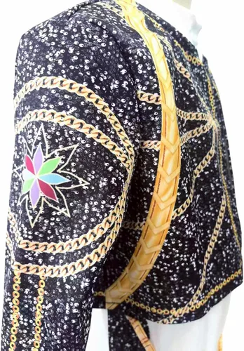 Vista 5 de Binbo Kpop Golden Costume Kids, Girls Halloween Cosplay Outfit