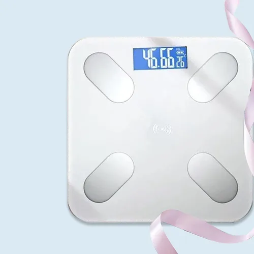 Vista 5 de Báscula para peso corporal, báscula de baño recargable de alta precisión para peso corporal, báscula inteligente para Bmi, grasa corporal