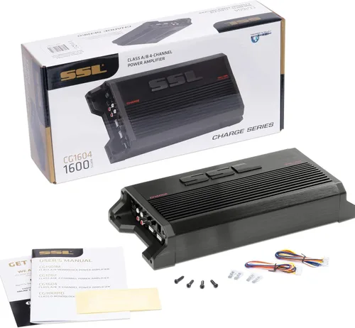 Vista 6 de Sound Storm Laboratories CG1604 Amplificador de coche de 4 canales - 1600 vatios, rango completo, clase A/B, 2/4 ohmios estable, fuente