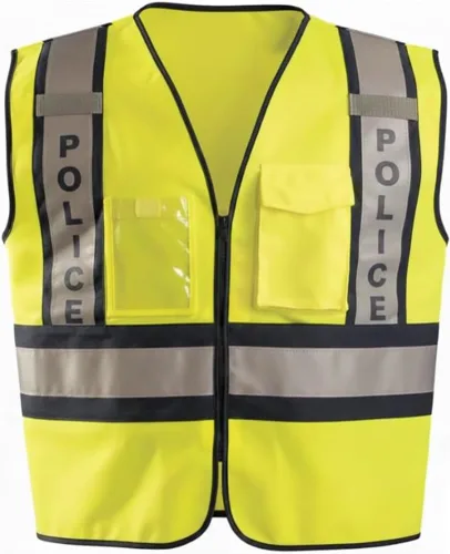 Vista 3 de OccuNomix Premium Solid Public Safety Vest - High Visibility, Adjustable Fit