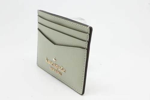 Vista 5 de Kate Spade New York Tarjetero delgado pequeño Staci, Salvia, Tarjetero