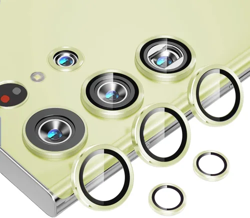 Vista 16 de Protector de lente de cámara para Samsung Galaxy S22 Ultra, protectores de lente individuales con marco de alineación, funda protectora de pantalla