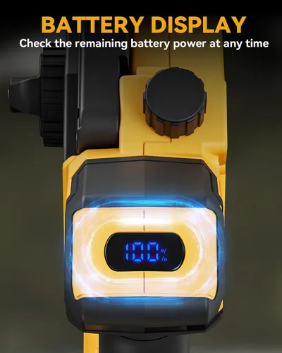 Vista 7 de Mini motosierra inalámbrica para batería Dewalt de 20 V máximo, 8 pulgadas y 6 pulgadas, motosierra 2 en 1 con motor sin escobillas y engrasador