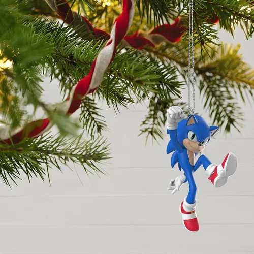 Vista 6 de Hallmark Keepsake Adorno de Navidad 2022, película de Sonic The Hedgehog 2, plástico