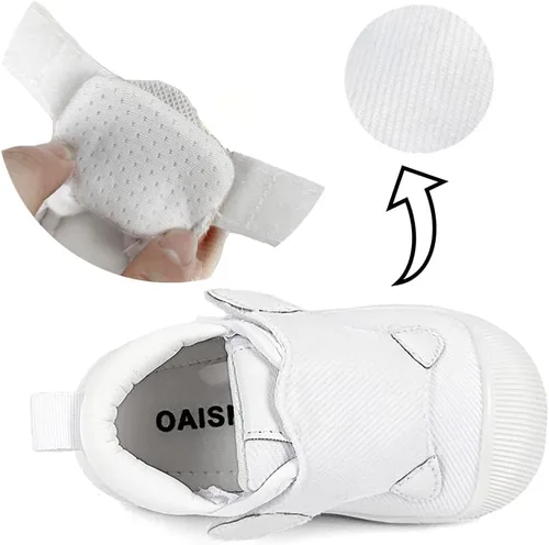 Vista 6 de OAISNIT Zapatos deportivos ligeros para bebés, niños y niñas, transpirables, antideslizantes, para primeros pasos