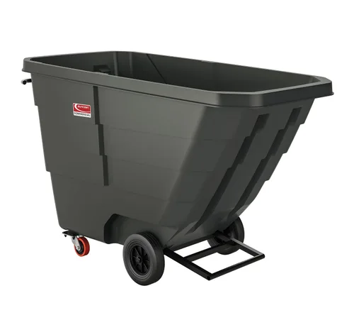 Vista 10 de Suncast Commercial Camión inclinable ligero de 1/2 yarda cúbica, negro