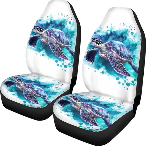 Vista 29 de INSTANTARTS Fundas de asiento de coche con diseño de dalia estética, solo para asientos delanteros, protector de asiento de vehículo, 2 unids/set