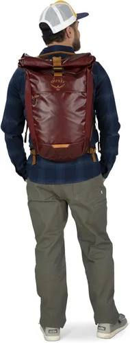 Vista 15 de Osprey Mochila para portátil Transporter con tapa enrollable, color azul Venturi Venturi Azul