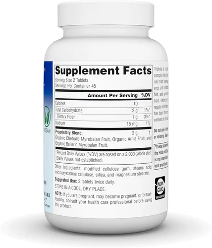 Vista 3 de Planetary Herbals Triphala 1000mg - 90 Tabletas