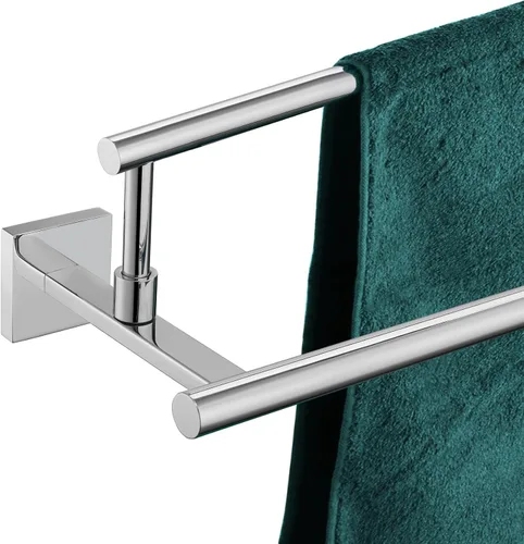 Vista 22 de Toallero de mano KOKOSIRI de 16 pulgadas, toallero de baño para estante de gabinete de baño, barras de toallas, acero inoxidable cepillado dorado