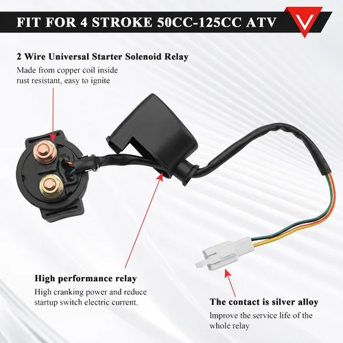 Vista 5 de PRO BAT Kit de arnés de cableado eléctrico de CA ATV con cable de cobre completo Para 150CC 200CC 250CC 300CC Motor Go Kart ATV Pit Dirt Quad Bike