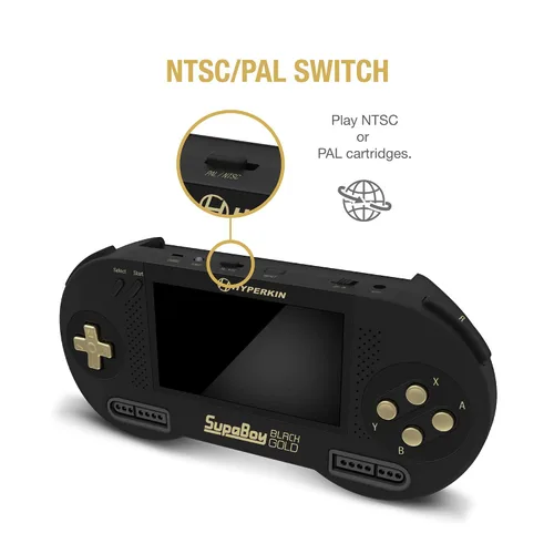 Vista 10 de Hyperkin SupaBoy Blackgold Portable Pocket Console for Super NESSuper Famicom - Super NES